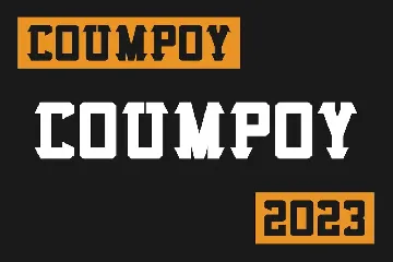 Coumpoy - Sport Font