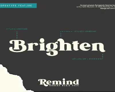 Remind-Modern Serif Font