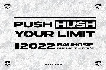 Bauhosie - Sans Serif Display Typeface font