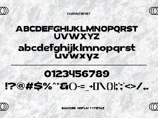 Bauhosie - Sans Serif Display Typeface font