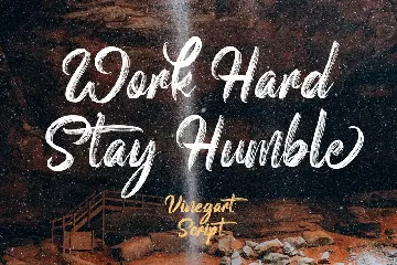 Vinegart - Handwritten Font