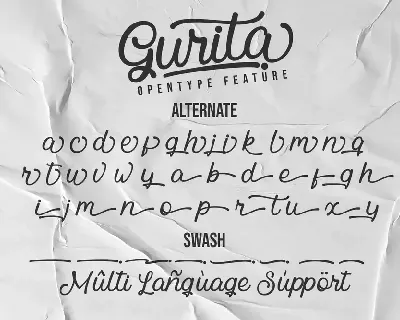 Gurita - Handwritten Elegant Font