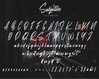 Subjective - Modern Script Font