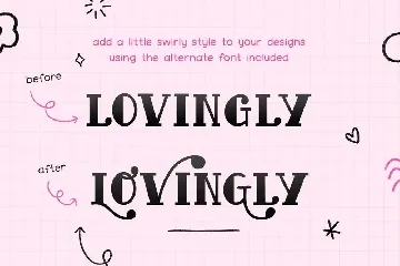 Love Hearts Font Duo