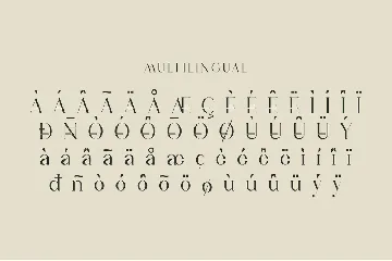 Vindea Ligature Serif Typeface font