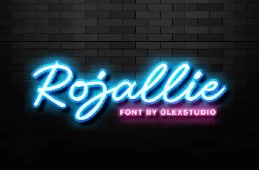 ROJALLIE - Script font