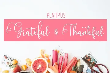 Platipus Script font