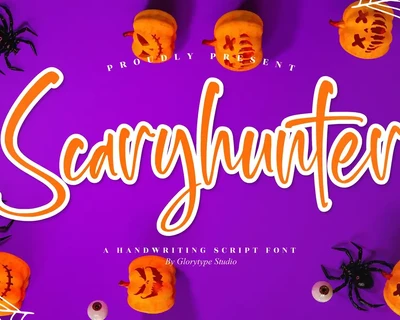 Scaryhunter Handwriting Script Font