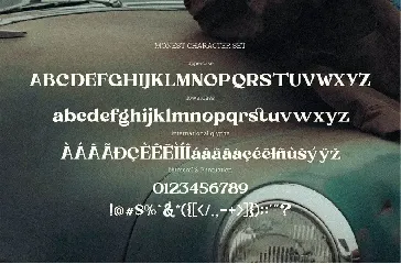 Monest - Serif font