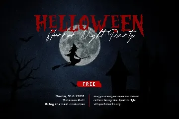 Spooky Trick - Creepy Halloween Font