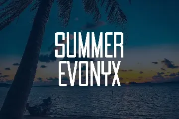 Summer Evonyx - Modern Sans Serif Font