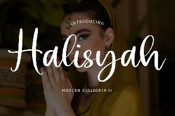 Halisyah Modern Script Font