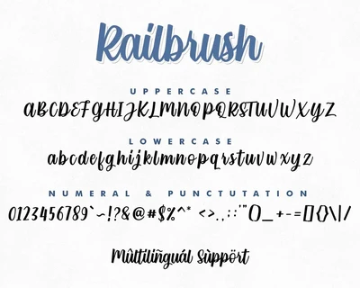 RailBrush font