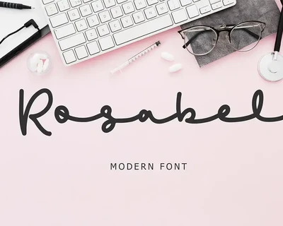Rosabel Modern Signature Font