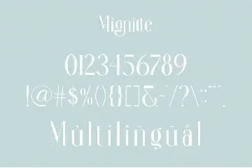 Mignitte & Houdient Duo Font