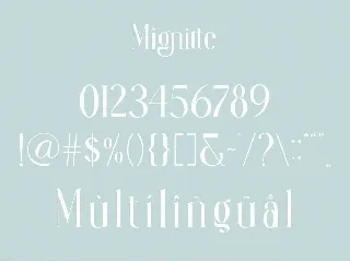 Mignitte & Houdient Duo Font