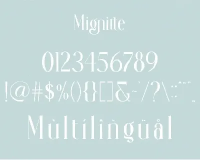 Mignitte & Houdient Duo Font