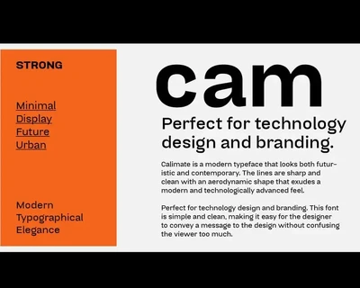 Calimate Sans Serif Family font