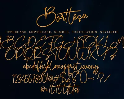 Borttesa font