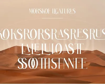 MORSKOF Ligature Serif Typeface font