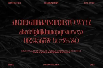 REVENGE TYPEFACE font