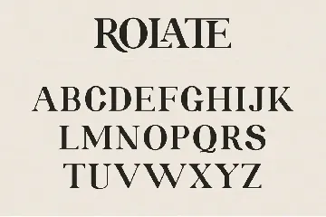 ROLATE Ligature Serif Typeface font