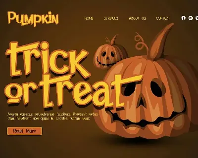 Pumpkin Island font