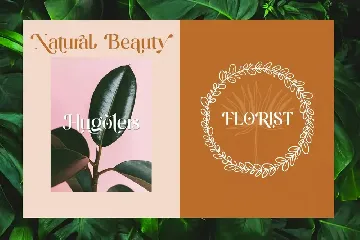 Hugolers Stylish + Floral font