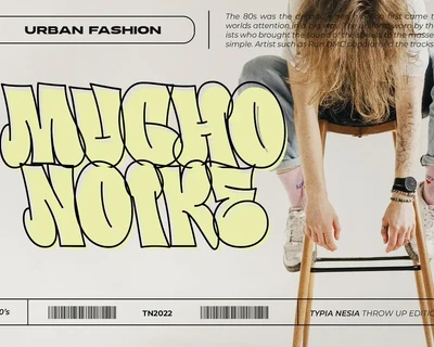 Beardvans - Modern Bubble / Balloon Graffiti Font