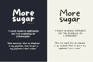 More Sugar Font