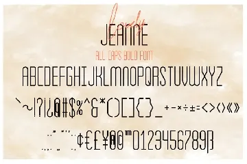 Lovely Jeanne - Script Font