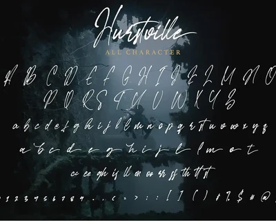 Hurstville - Brush Signature Font