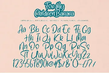 For My Children Barara font