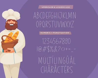 Purple Bread Handwriting Font