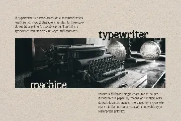 RONS - Typewriter font