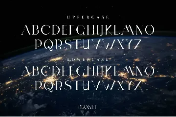 BLANNET Ligature Serif Typeface font