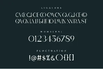 BLANNET Ligature Serif Typeface font