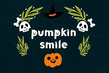 Pumpkin Face - Halloween Font