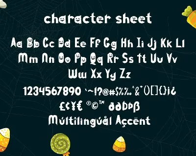 Pumpkin Face - Halloween Font