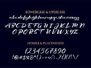 The Signater font