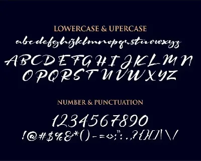 The Signater font