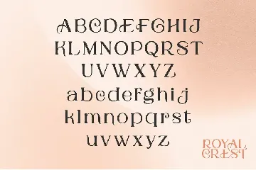 Royal Crest - Decorative Typeface font