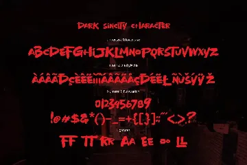 DARKSINCITY - Display Font