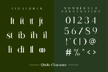 Qitello Ligature Serif Typeface font