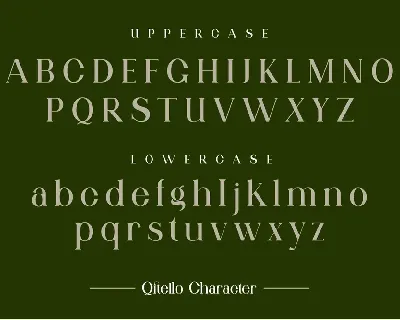 Qitello Ligature Serif Typeface font