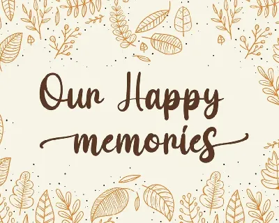 Maple Memories - Script Font