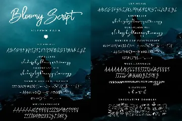 Bloomy Script - Handwritting Font