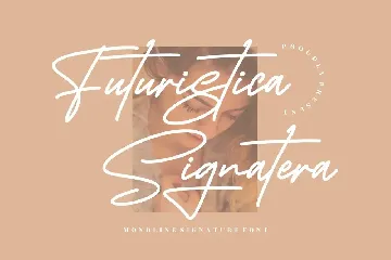 Futuristica Signature Monoline Signature Font