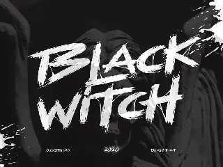 BLACK WITCH - Brush font