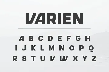 VARIEN - Modern Strong Display Font